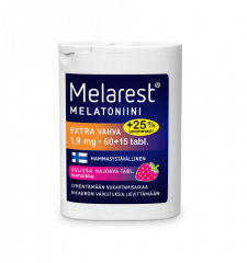 Melarest 1,9 mg Mansikka 60+15 tabl