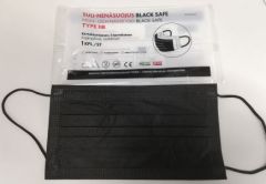 Suu-nenäsuojus Black Safe Type IIR 1 kpl yksittäispakattu (jaettu)