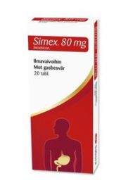Simex 80 mg purutabl simeticon 20 fol